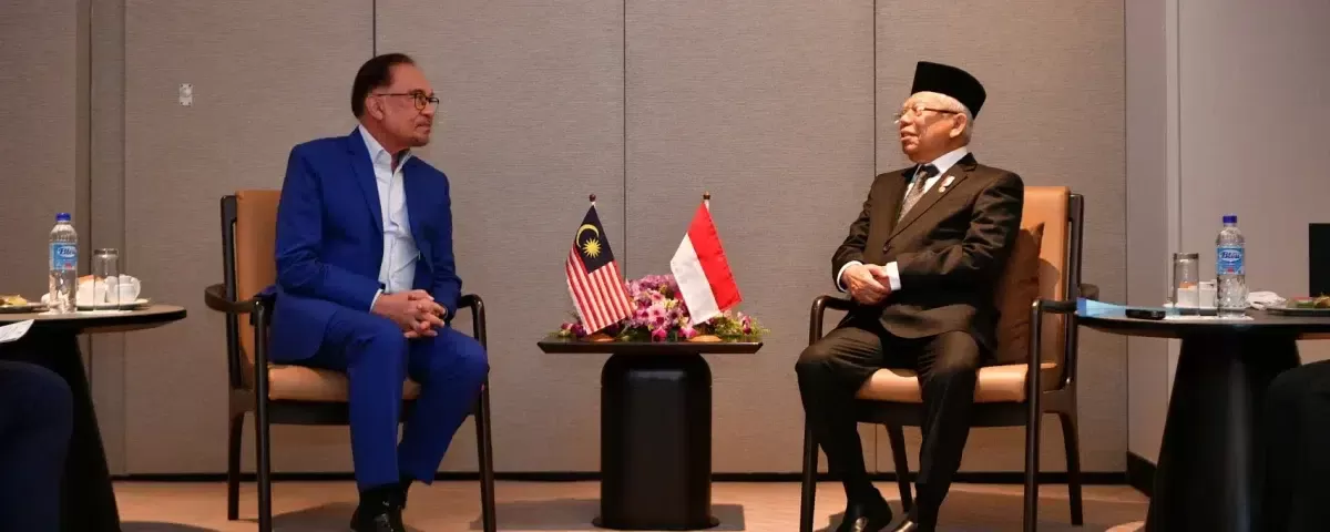 Wakil Presiden KH Ma’ruf Amin menggelar pertemuan dengan Perdana Menteri (PM) Malaysia Anwar Ibrahim. foto: ist