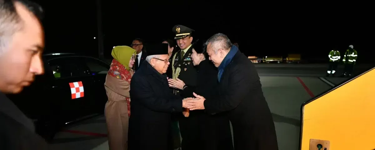 Wapres KH Ma’ruf Amin melanjutkan lawatannya ke Malaysia, Senin (27/11/2023) sore usai melakukan kunjungan kehormatan kepada Presiden Slovakia Zuzana Čaputová. foto: ist