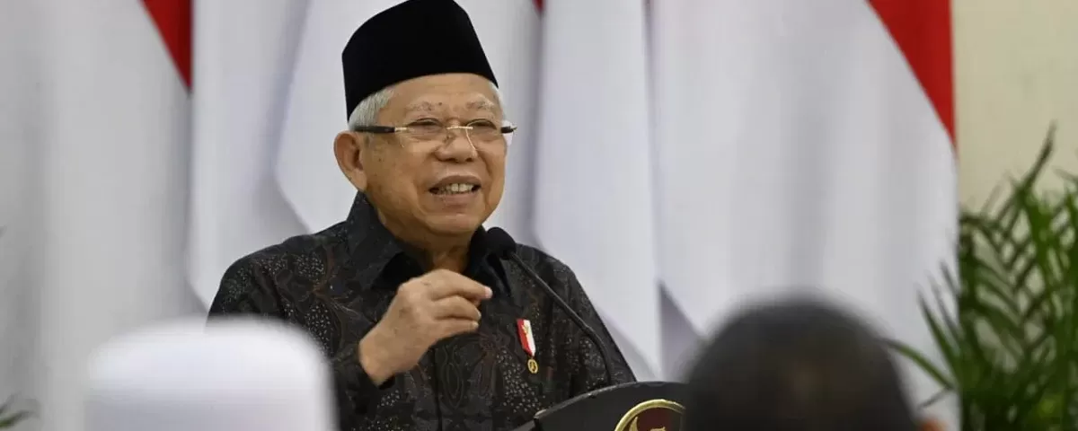 Wapres dalam sambutannya pada Rakornas Komisi Perempuan, Remaja, dan Keluarga (KPRK) MUI di Istana Wapres, Senin (12/2/2024). foto: ist