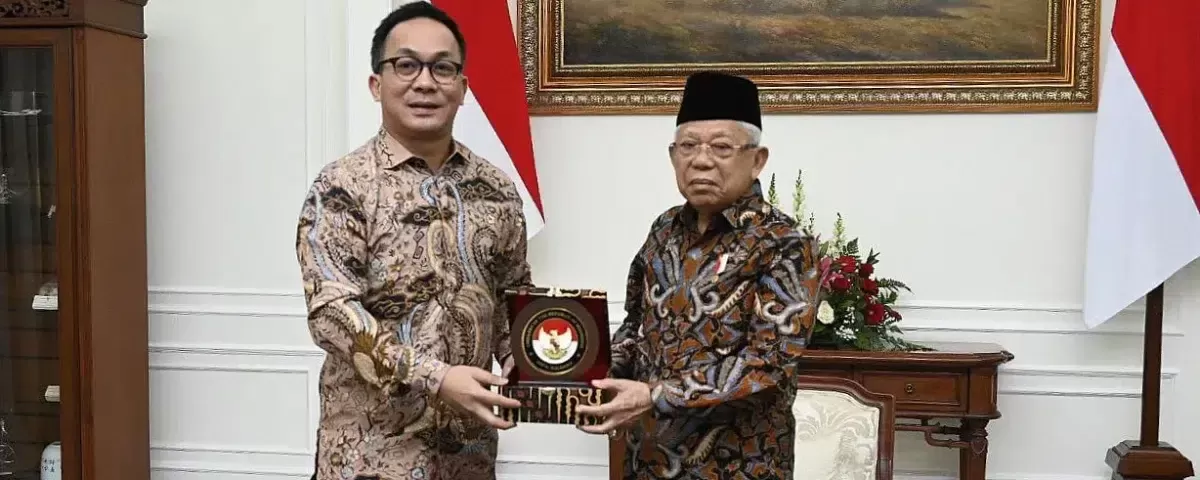 Wapres menerima audiensi Dubes Luar Biasa dan Berkuasa Penuh RI untuk Bulgaria merangkap Albania dan Makedonia Utara, Iwan Bogananta di Istana Wapres,  Jakarta, Jumat (2/2/2024). foto: ist