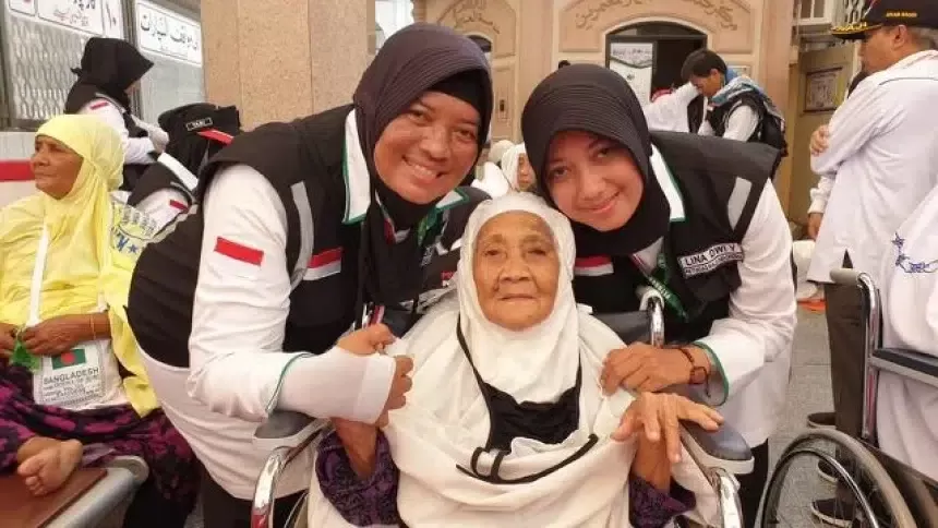 Ilustrasi Foto Perhatian Kemenag pada Haji Rama Lansia
