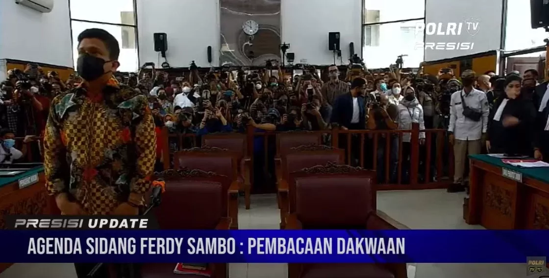 Sidang Brigadi J di Pengadilan Negeri Jakarta Selatan.