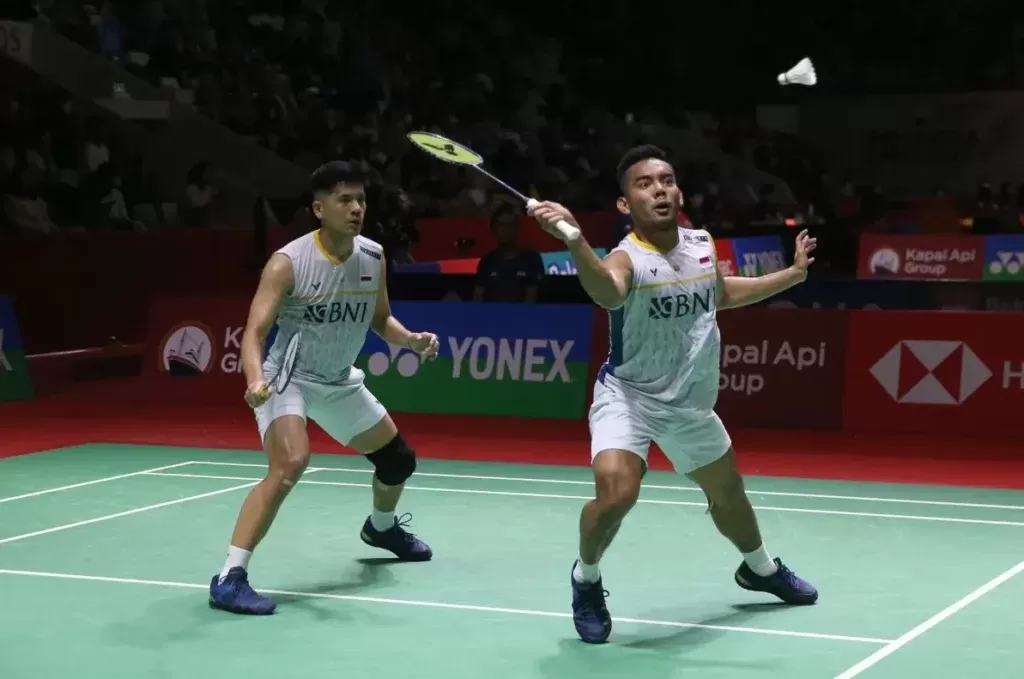 Hasil 16 besar Indonesia Open 2023 untuk 11 wakil Indonesia telah diketahui, salah satunya adalah pasangan ganda putra Pramudya Kusumawardana/Yeremia Rambitan. (Foto: PBSI)
