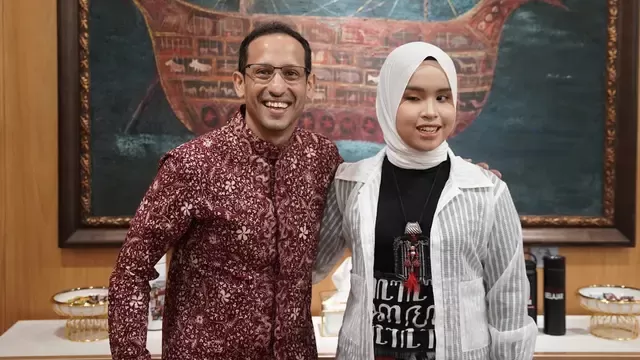 Putri Ariani bertemu Nadiem Makarim. (dok. Kemendikbud)