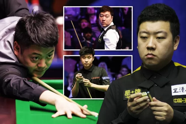 Skandal Pengaturan Skor Biliar Snooker Terbesar di Dunia dengan 8 pebiliar China kena hukuman. (Foto: The Sun)
