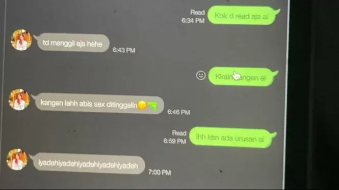 Perselingkuhan Dokter Koas di Aplikasi Line Terbongkar, Bukti Chat Viral di Instagram (Sumber: Siap - Viva/Bukti Chat Dokter Koas)