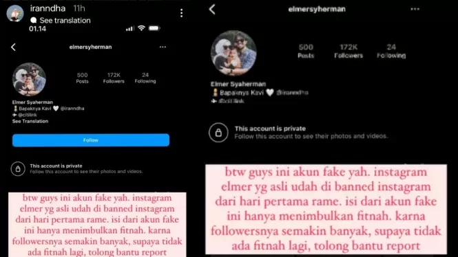 Ungkapan Ira Nandha atas Kebenaran dan Hoaks di Akun Instagram (Sumber: IntipSeleb/Akun Instgram Hoaks Ira dan Elmer)
