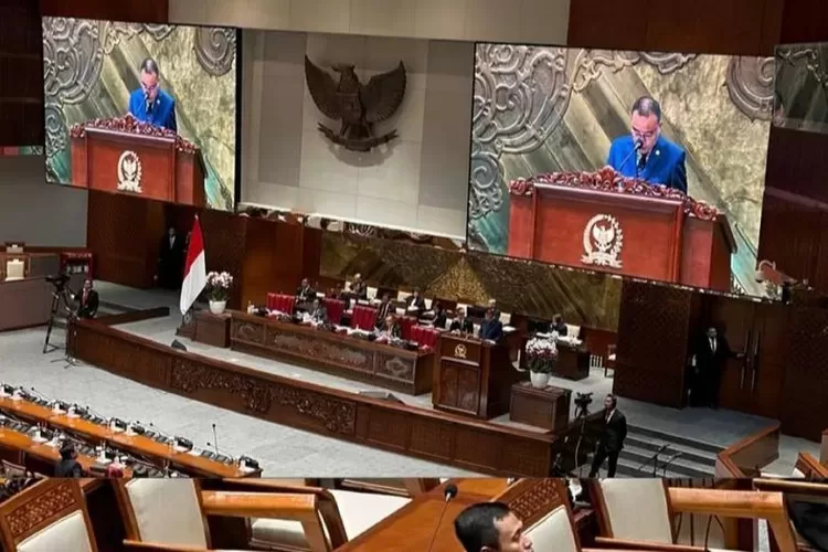 Wakil Ketua DPR RI, Sufmi Dasco Ahmad saat memimpin rapat paripurna sidang pembukaan Masa Sidang IV Tahun 2023-2024 oleh Anggota DPR RI di Gedung Nusantara II Kompleks Parlemen Senayan, pada Selasa, 5 Maret 2024. (Foto: Instagram/fraksipartaigerindra)
