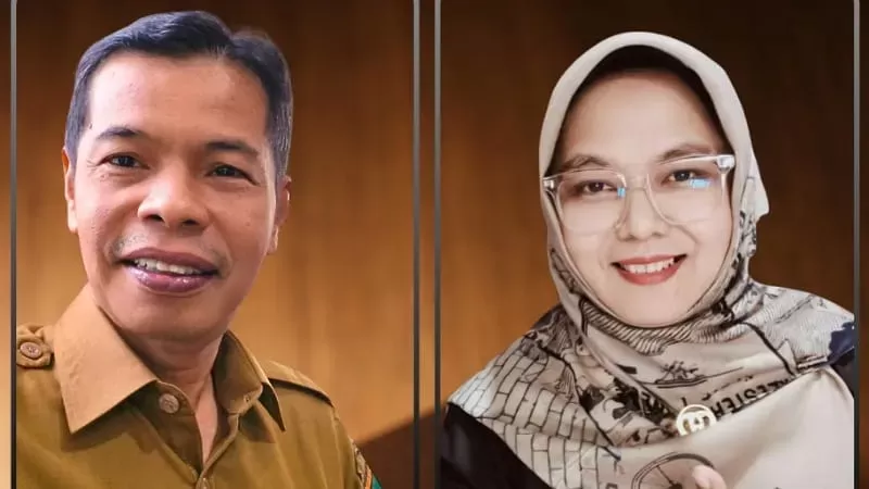 Kolase foto Kadiskominfotik Sumbar, Rudy Rinaldy dan Dosen PNP, Yosi Suryani. (Dok. Pribadi)