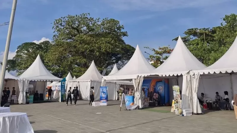 Ramadan Halal Fest 2026 di Masjid Al-Hakim Padang. (Foto: Kominfo Padang)