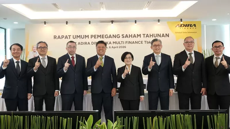 RUPST Adira Finance 2026 sahkan dividen Rp772,4 miliar dari laba bersih dan tetapkan perubahan komisaris serta direksi baru. (Foto: Adira Finance)