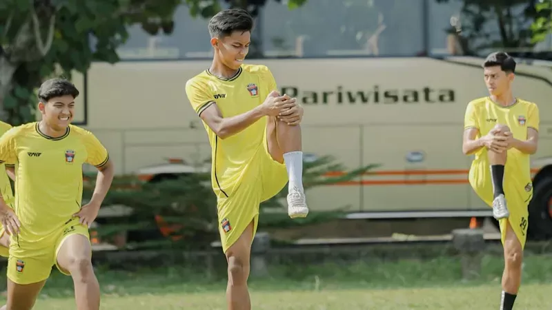 PSP Padang saat sesi latihan jelang menghadapi Persenga Nganjuk dalam lanjutan putaran nasional Liga 4 Piala Presiden 2026. (Foto: PSP Padang)