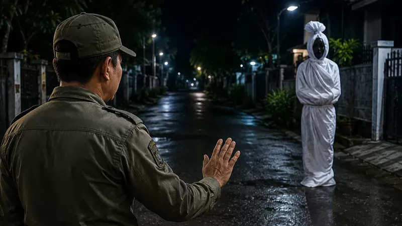 Ilustrasi Isu Pocong (Foto: AI)