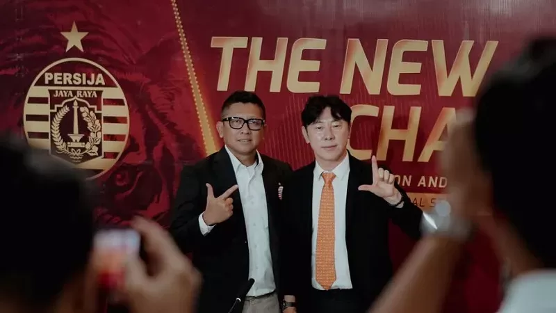 Persija resmi memperkenalkan Shin Tae-yong sebagai pelatih baru Macan Kemayoran dalam konferensi pers yang berlangsung di Jakarta, Senin (8/6/2026). (Foto: MO Persija)