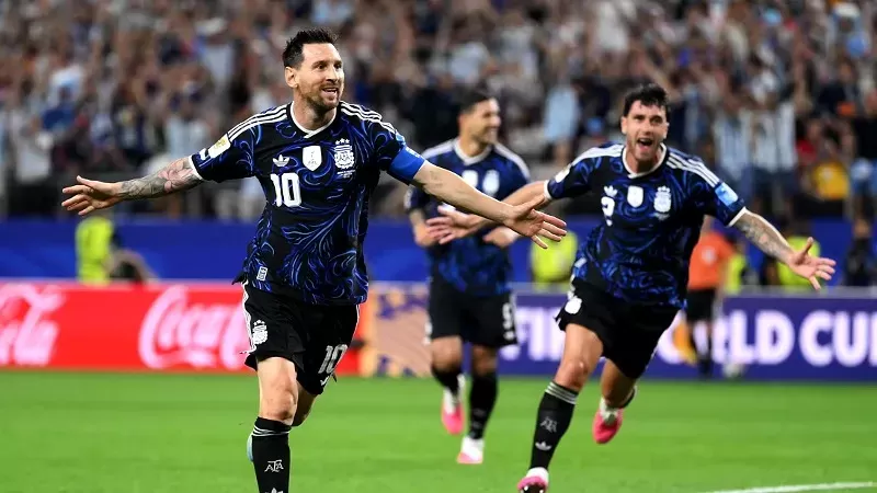 Lionel Messi saat Argentina menghadapi Yordania di Piala Dunia 2026. (Foto: FIFA)