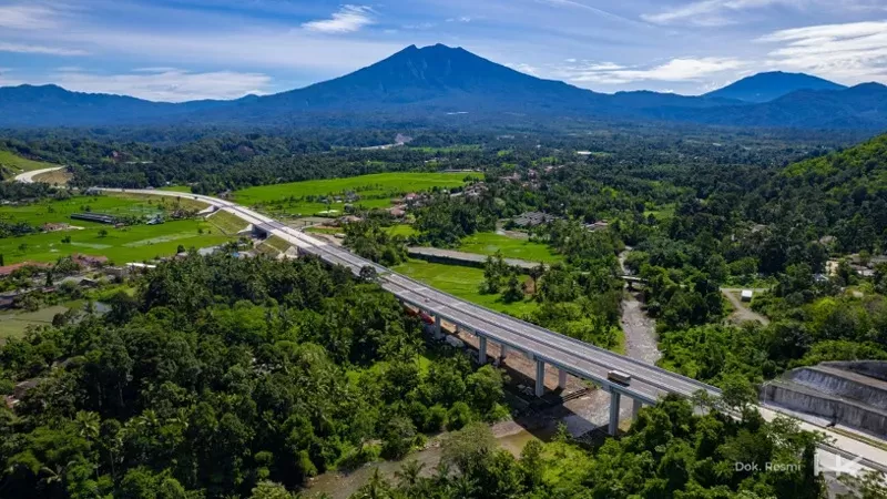 Tol Padang–Sicincin salah satu Proyek Strategis Nasional (Foto: Hutama Karya)