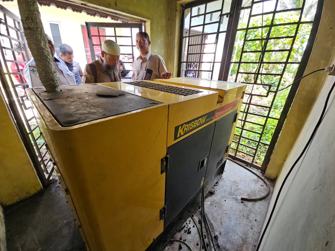 Tim Lidik Kejari Singkil lakukat pemeriksaan lapangan dugaan penyelewengan pengadaan Genset di salah satu Puskesmas, Rabu (11/3/2026).