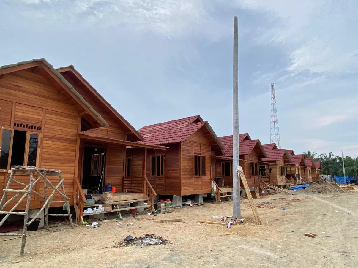 Hunian warga terdampak bencana, Foto Dok Pemkab Aceh Tamiang.
