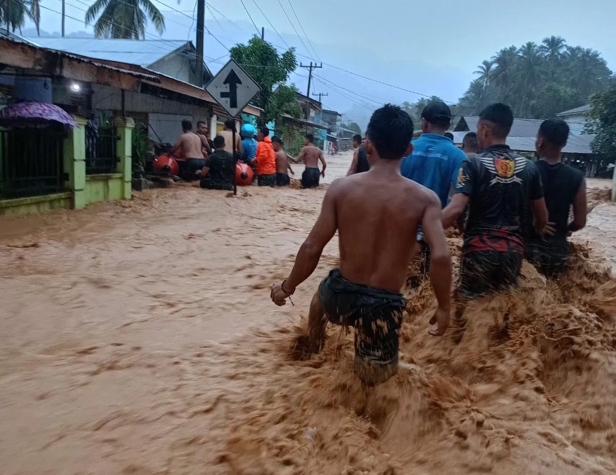 Banjir Tapanuli Tengah.Foto BPBD Tapteng