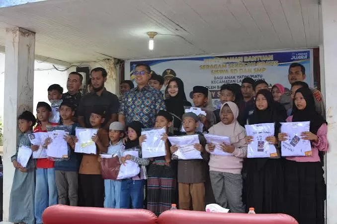 foto ilustrasi.bantuan sera gam sekolah