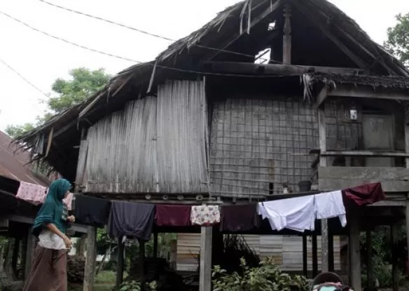 Foto iliustrasi. Rumah tidak layak huni di pedalaman Aceh Besar.