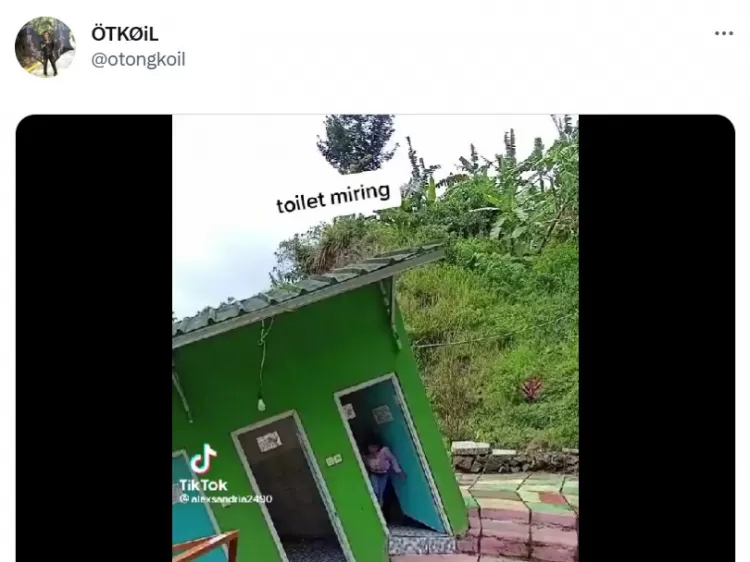 Viral Toilet Miring Di Tempat Wisata Warganet Menara Pisa Kalah Akurat