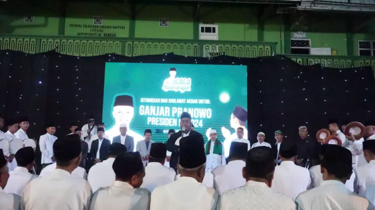 Sahabat Ganjar Di Blitar Adakan Istighosah Dan Sholawat Akbar Bersama Ribuan Santri Akurat