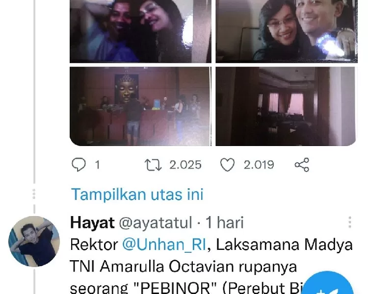 Fotonya Bareng Cewek Viral Di Medsos, Rektor Unhan Berselingkuh? - Akurat