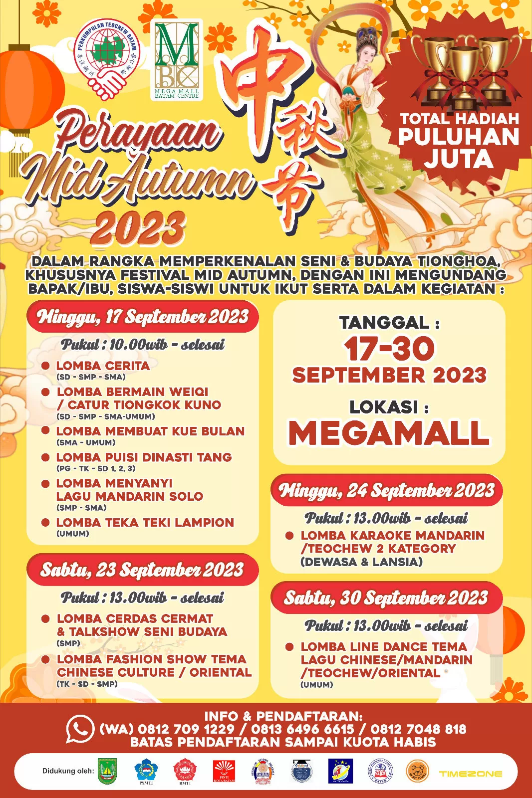 Perayaan Mid Autumn Festival 2023 di Mega Mall Batam Center - Batam Pos -  Halaman 2