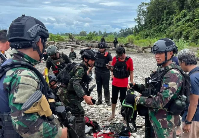 Kabar soal kontak tembak yang terjadi di Kali Brasa, Kabupaten Yahukimo, Provinsi Papua Pegunungan antara TNI dan Kelompok Kriminal Bersenjata (KKB) ternyata bukan isapan jempol. Foto Humas Polda papua