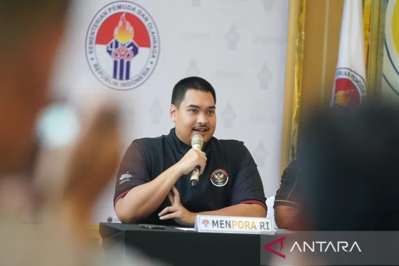 Menteri Pemuda dan Olahraga Republik Indonesia (Menpora Dito) pada konferensi pers peluncuran 