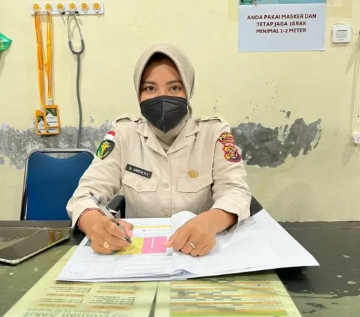 dr. Annisa R Alkatiry selaku Kaur Pelayanan Dokpol RS Bhayangkara. (Ceposonline.com/KAREL)