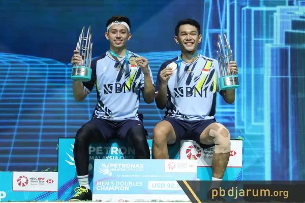 Fajar/Rian juara Malaysia Open 2023/PB Djarum