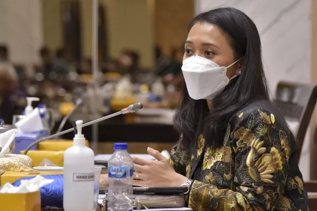 DPR minta Deputi Gubernur Bank Indonesia (BI) yang baru Filianingsih Hendarta memperkuat digitalisasi-Anggota DPR Puteri Komarudin/DPR