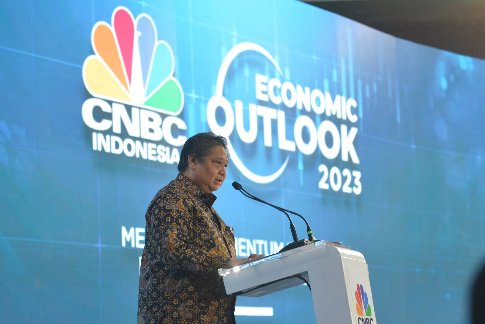 Menko Bidang Perekonomian Airlangga Hartarto optimis ekonomi Indonesia ke depan berada di level yang baik. foto: ist