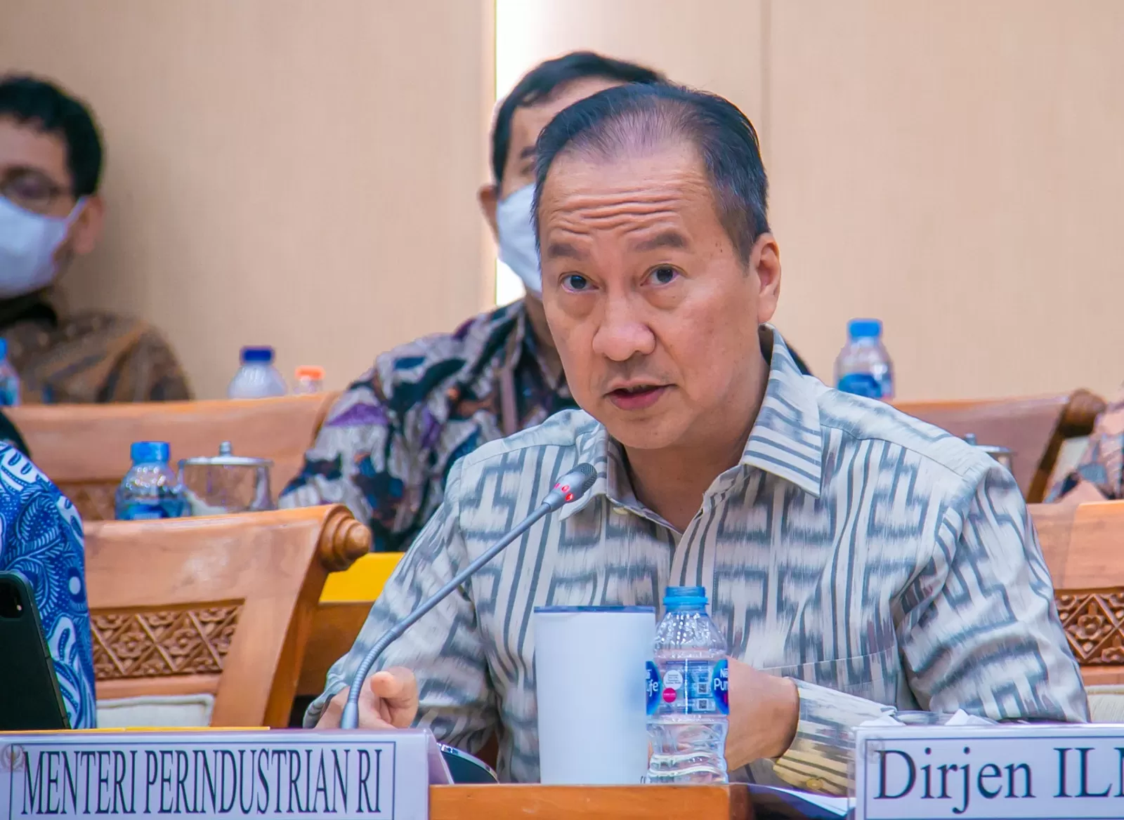 Menperin Agus Gumiwang Kartasasmita optimis industri manukfaktur tetap terjaga. foto: ist