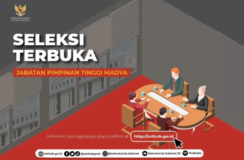 Sebanyak tiga orang peserta dinyatakan memenuhi persyaratan untuk mengisi jabatan pimpinan tinggi (JPT) madya Staf Ahli Bidang Komunikasi, Sekretariat Kabinet (Setkab). foto: ist