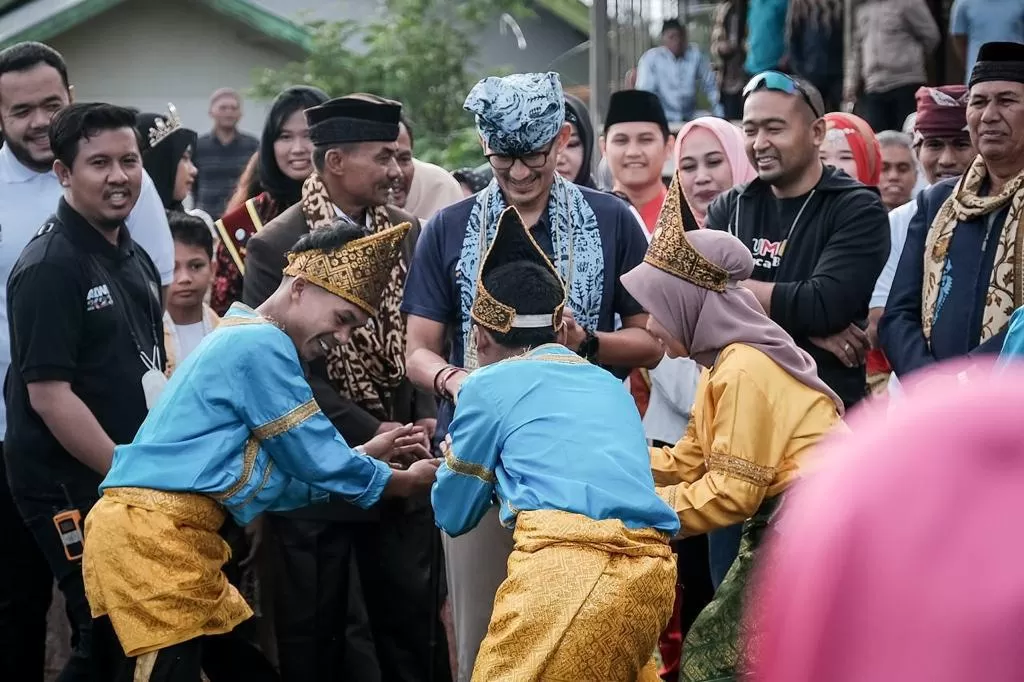 Menparekraf Sandiaga mengatakan, Desa Wisata Kubu Gadang merupakan salah satu dari 75 desa wisata yang terpilih dalam ajang Anugerah Desa Wisata Indonesia (ADWI) 2023. foto: ist
