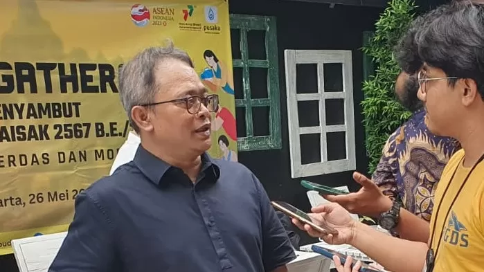 Kemenag Laporkan Dugaan Peretasan Teks Berjalan di LED Asrama Haji Bekasi - Foto; Stafsus Menag Wibowo Prasetyo/Kemenag