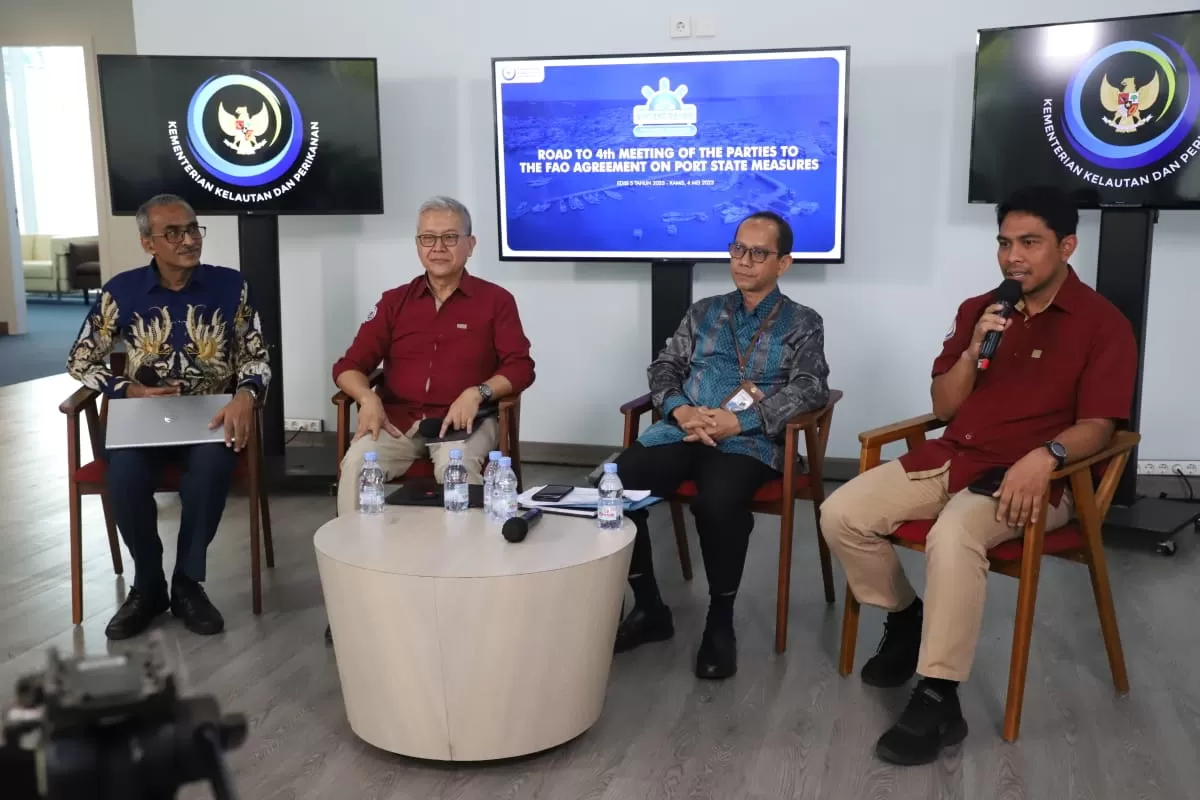 Talkshow Bincang Bahari mengupas Road To 4th Meeting PSMA yang berlangsung secara hybrid, Kamis (4/5/2023), di Kantor KKP, Jakarta. foto: ist