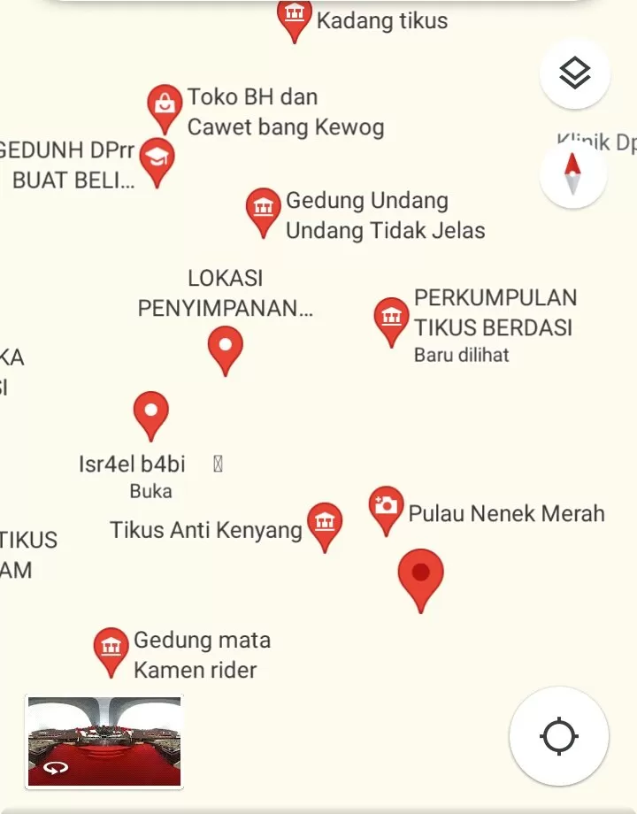 Beberapa sebutan yang disematkan di direktori Gedung DPR/twitter shigeru__ono