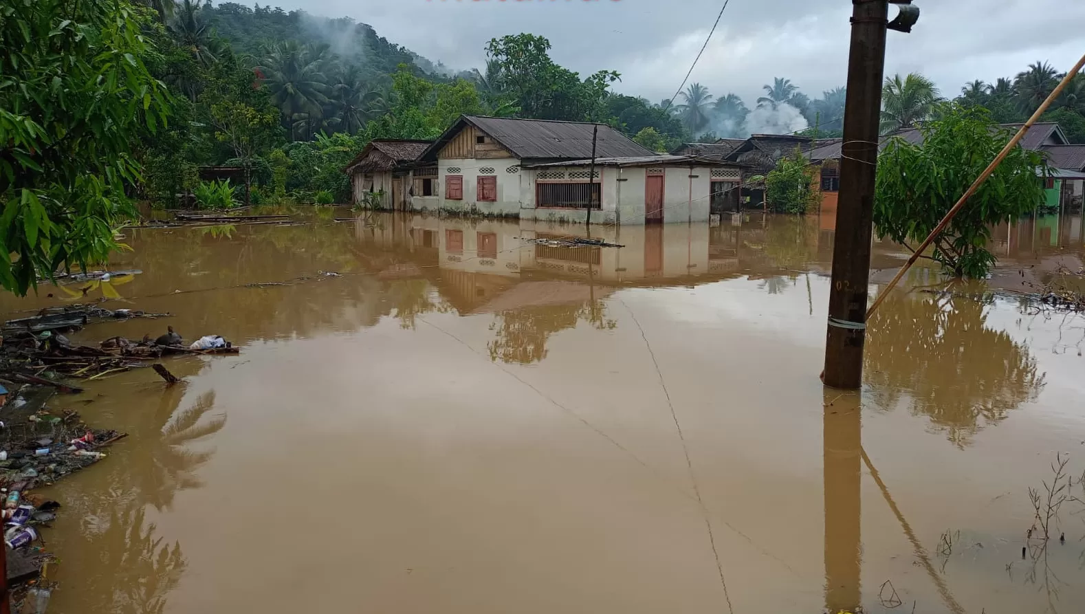 Kondisi bencana banjir dan tanah longsor di Bolaang Mongondow Selatan, Provinsi Sulawesi Utara, hingga Minggu (27/8/2023). Foto: BNPB