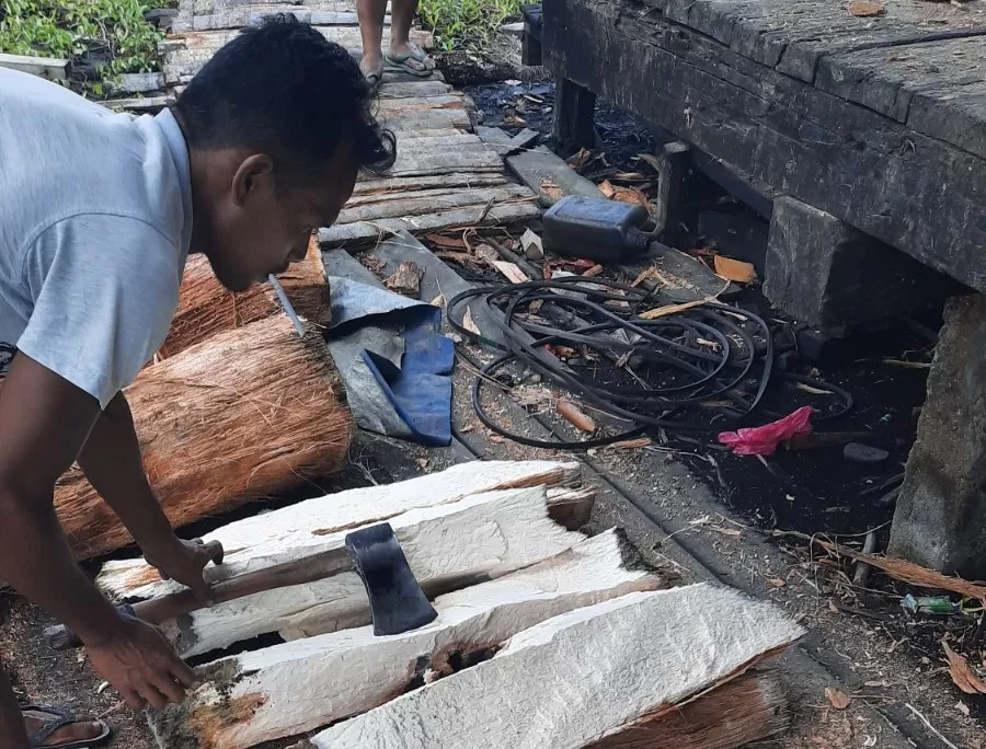 Dalam proses mendorong hilirisasi ini, Kemenperin bersama pemerintah daerah mengembangkan Sentra IKM Sagu dengan menggunakan Dana Alokasi Khusus (DAK). foto: ist