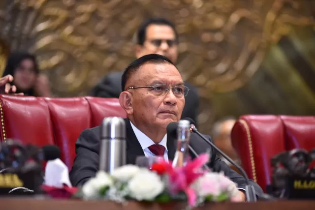 Wakil Ketua DPR RI Lodewijk Paulus saat menghadiri Rapat Paripurna DPR RI di Kompleks Parlemen, Jakarta, Selasa (29/8/2023). foto: ist