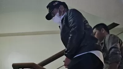 Mantan Menteri Pertanian SYL ditangkap paksa oleh KPK, Kamis (12/10/2023), malam sekira pukul 19.20 WIB. foto: dok