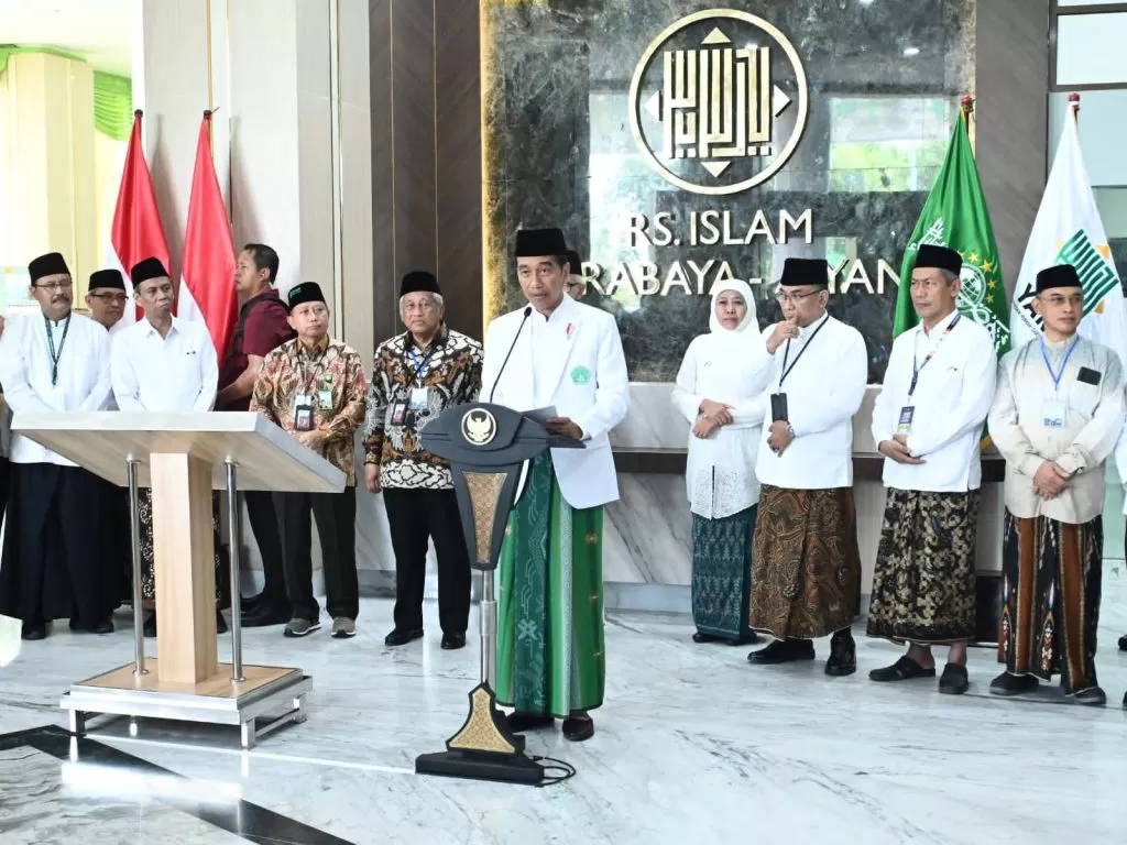 Presiden Jokowi meresmikan dua rumah sakit TNI, RS Tk.III Brawijaya dan RS Angkatan Laut Tk.II dr. Soekantyo Jahja, Minggu (22/10/2023). foto: ist
