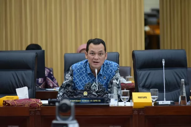 Wakil Ketua Komisi VI DPR RI Martin Manurung saat memimpin fit and proper test calon anggota Badan Perlindungan Konsumen Nasional (BPKN), Rabu (29/11/2023). foto: ist