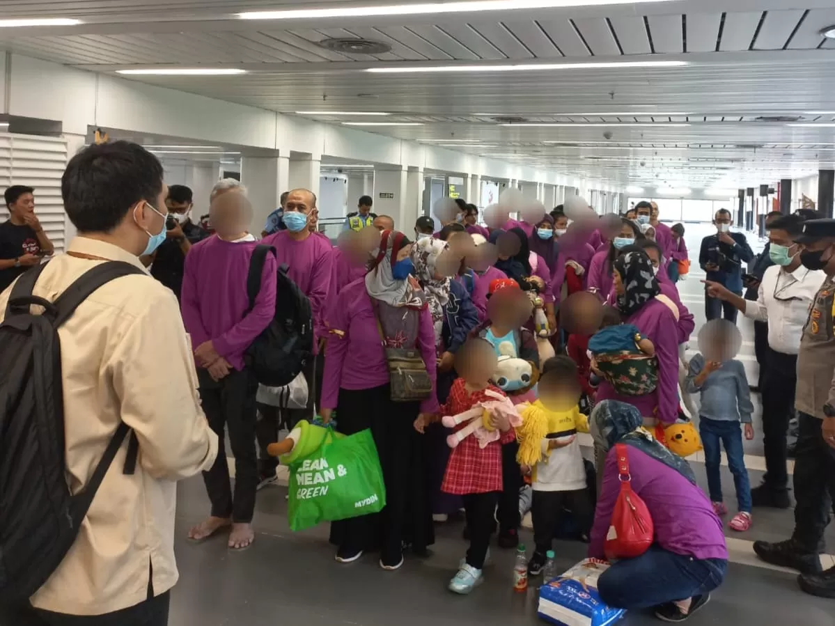 Pemerintah pulangkan 120 PMI bermasalah dari Malaysia. Foto: Kemlu