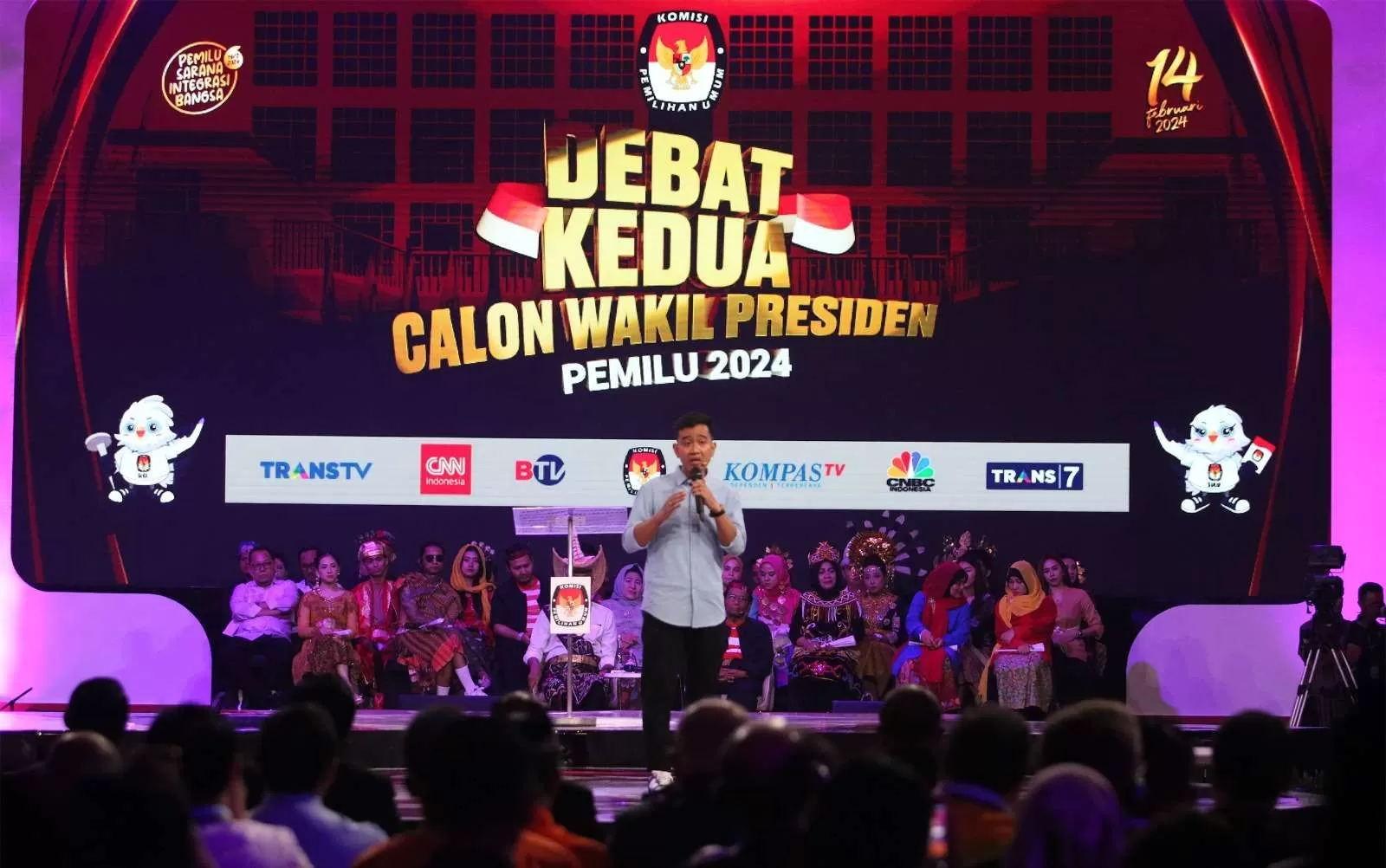 Cawapres nomor urut 2 Gibran Rakabuming Raka saat Debat Cawapres
