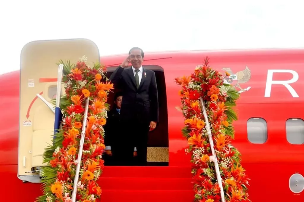 Presiden Jokowi bersama delegasi terbatas bertolak menuju Vietnam, Kamis (11/1/2024), sekitar pukul 13.00 waktu setempat, melalui Colonel Jesus Villamor Air Base, Manila, Filipina. foto: ist